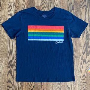 Pendleton Multicolor Stripe Navy Tee, like new condition.